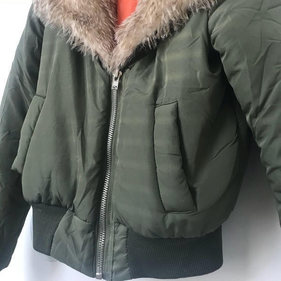 UNIF Amelia green faux fur jacket - Picture 5 of 7